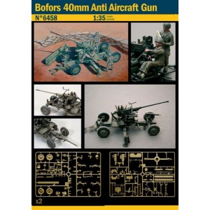 ITALERI 6458 BOFORS 40MM ANTI AIRCRAFT GUN 1:35