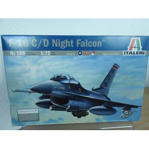 ITALERI 188 F16 C/D NIGHT FALCON VLIEGTUIG