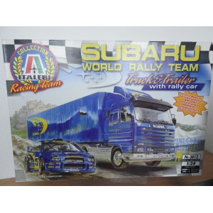 ITALERI 3812 SUBARU RALLY TEAM TRUCK EN TRAILER