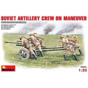 MINIART 35081 SOVIET ARTILLERY CREW ON MANEUVER