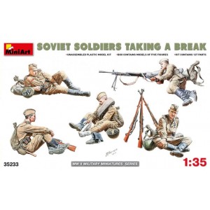 MINIART 35233 SOVIET SOLDIERS TAKING A BREAK