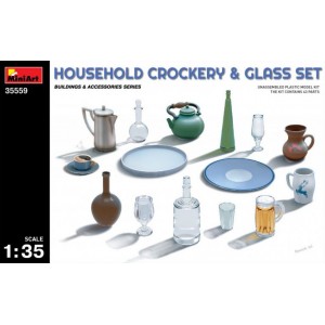 MINIART 35559 HOUSEHOLD CROCKERY & GLASS SET