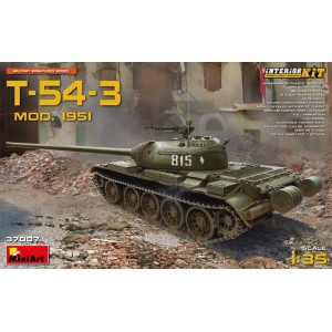 MINIART 37007 T-54-3 MODEL 1951 W/INTERIOR KIT